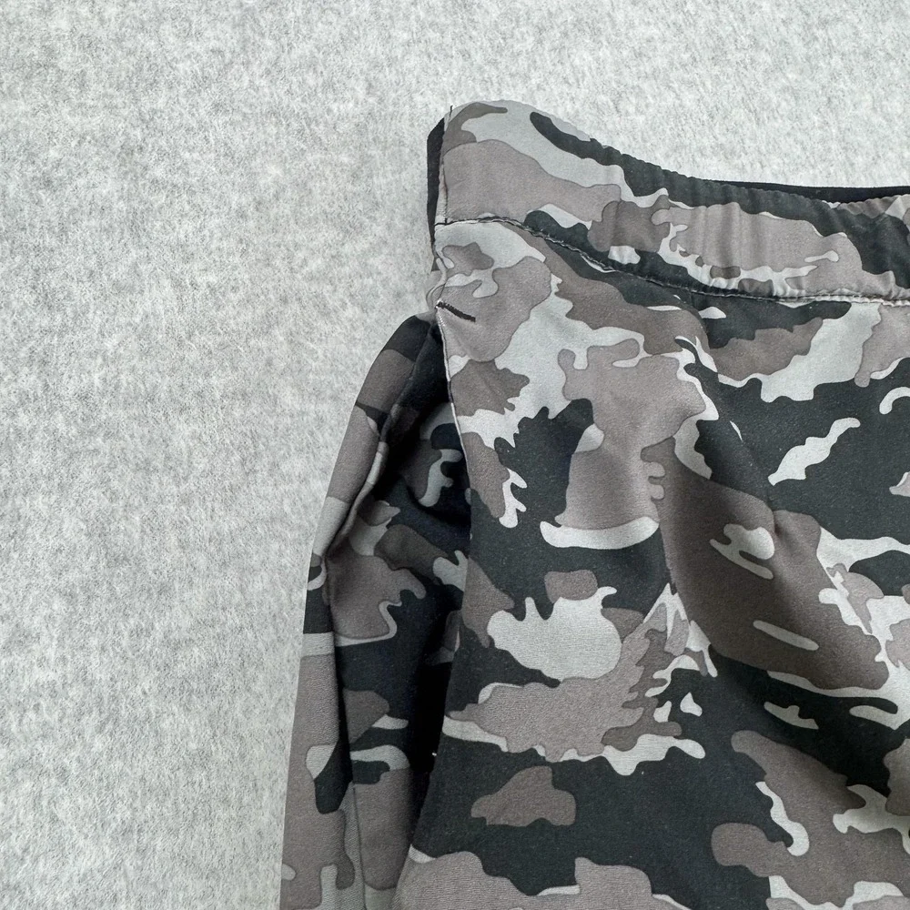 Nike Dri-FIT Training Shorts Mens Large Gray Camo Running Gym 32x9 685236-010